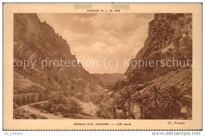 dg21314 El Kantara Les Gorges Cote Nord Schluchten Kat. Algerien