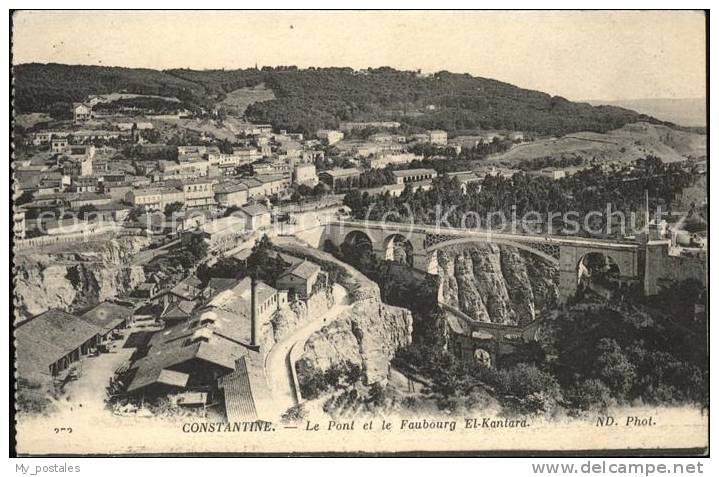 dg21364 Constantine Pont et le Faubourg El Kantara Kat. Algerien