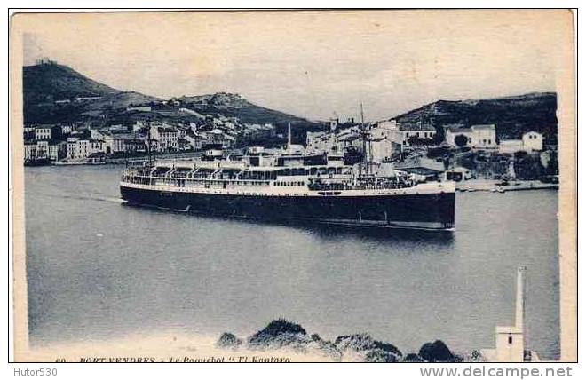CPA PORT VENDRES - LE PAQUEBOT EL KANTARA