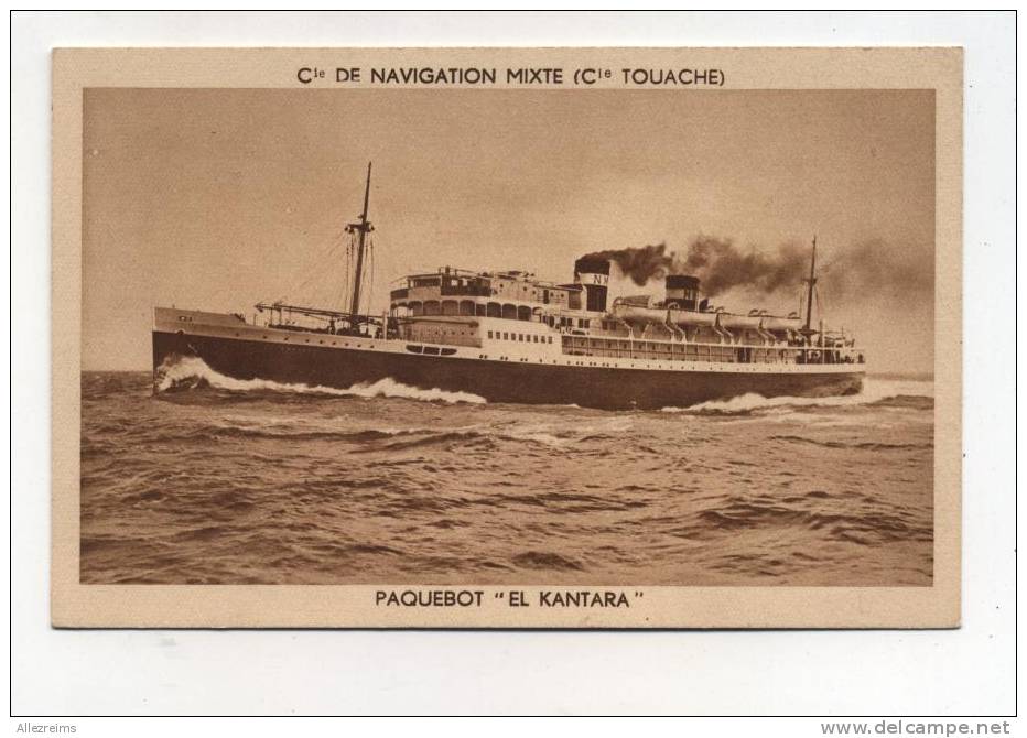 CPA Bateau  EL  KANTARA   A   VOIR !!!!