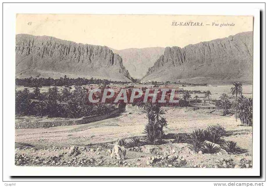 Algerie El Kantara CPA Vue generale