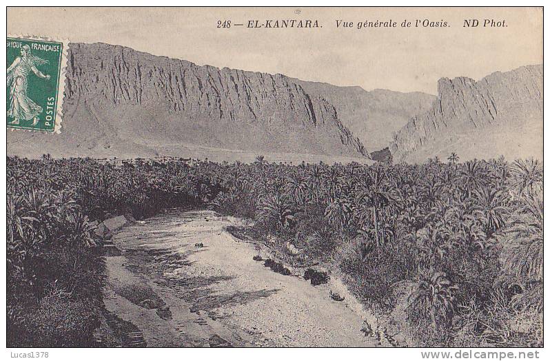 EL KANTARA / VUE GENERALE DE L OASIS