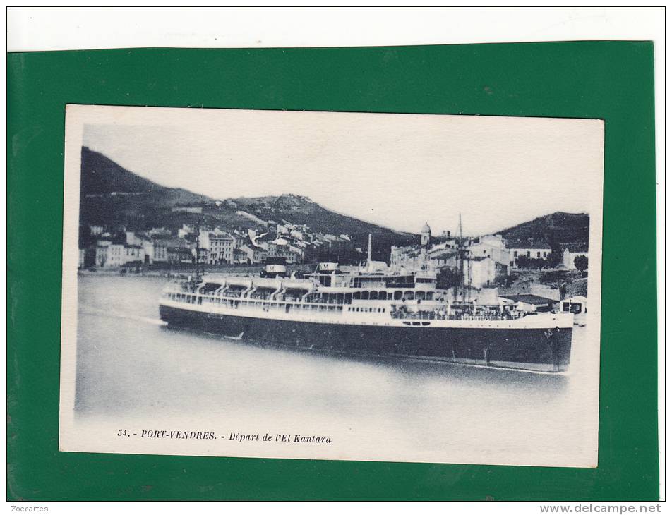 y+3180))   PORT VENDRES  depart du bateau  l´el kantara     Très Très Bon état  7