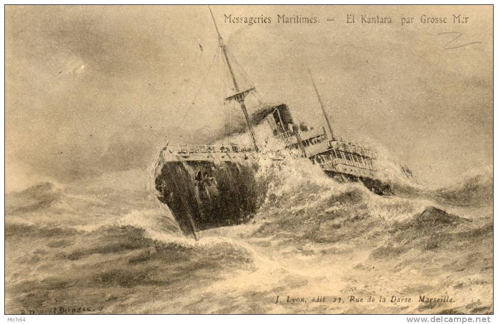 *  CPA  MESSAGERIES  MARITIMES  . EL  KANTARA