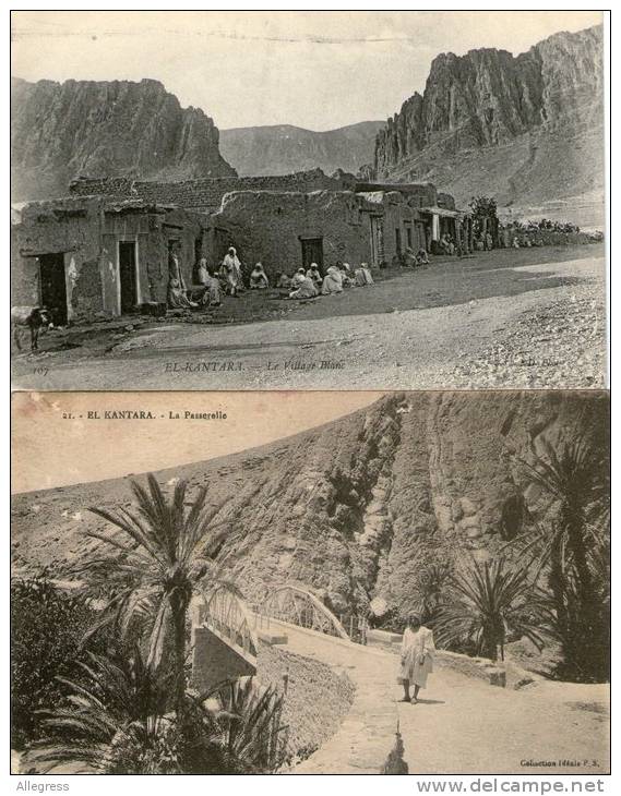 ALGERIE....EL KANTARA..........LOT DE 2 CPA......NON ECRITES.........VOIR DETAIL...........LOT S204