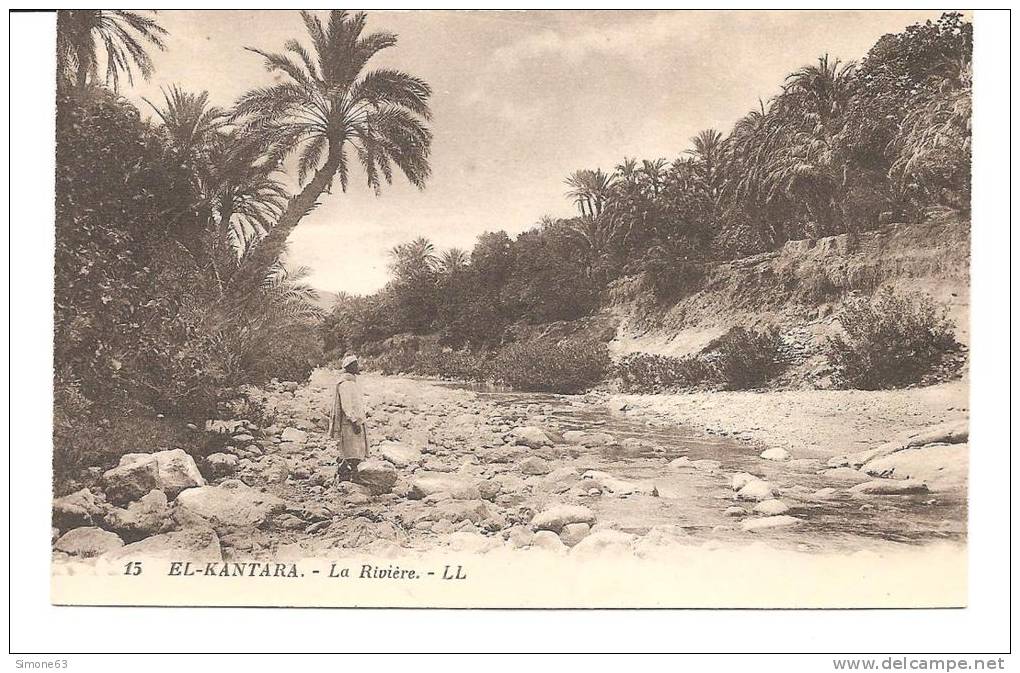 cpa - algerie -- EL  KANTARA -- la  riviere  -