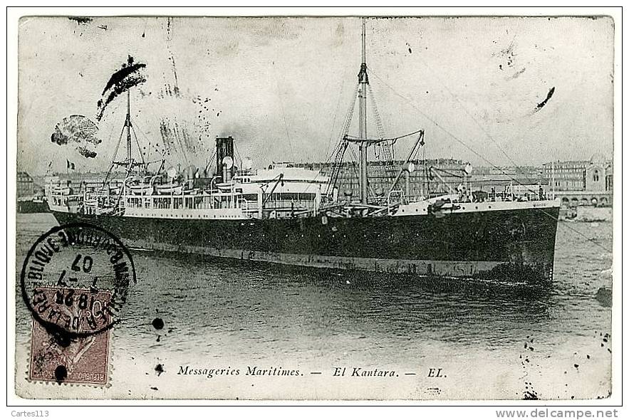 - F10058CPA - PAQUEBOT EL KANTARA - Messageries maritimes - Bon état -