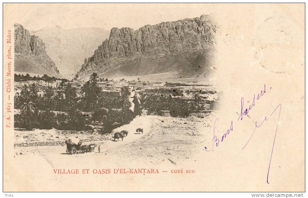 VILLAGE ET OASIS D'EL-KANTARA COTE SUD