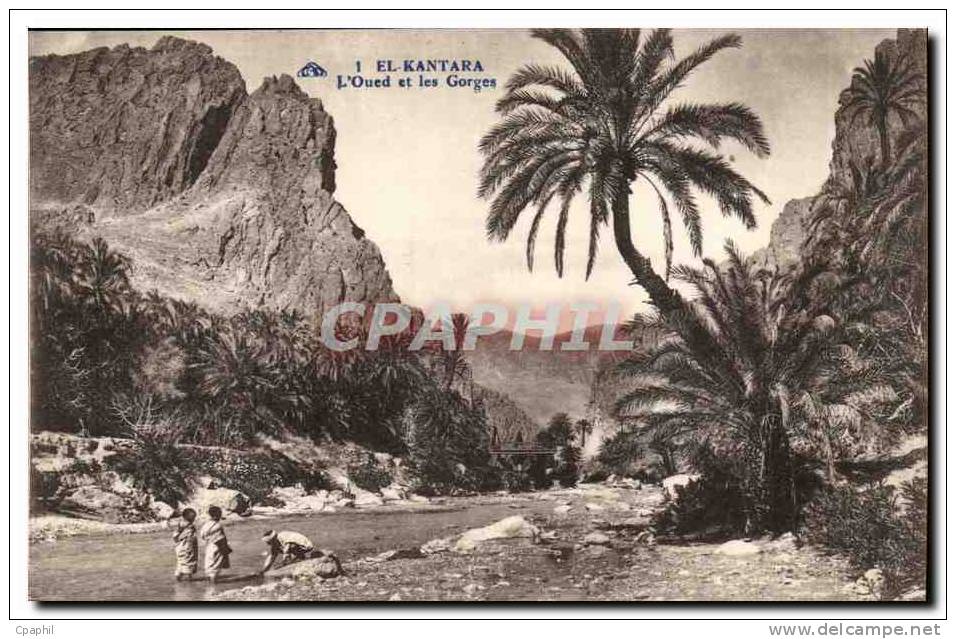 El Kantara CPA L oued et les gorges Maroc Morocco