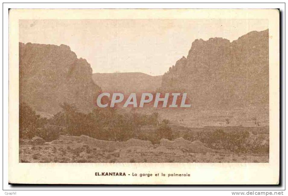 MAroc Morocco El Kantara CPA La gorge et la palmeraie