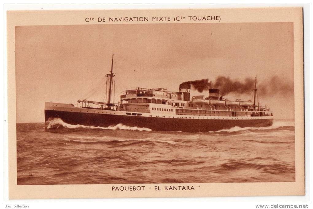 Paquebot El Kantara, Cie de navigation mixte Touache, éd. Audry