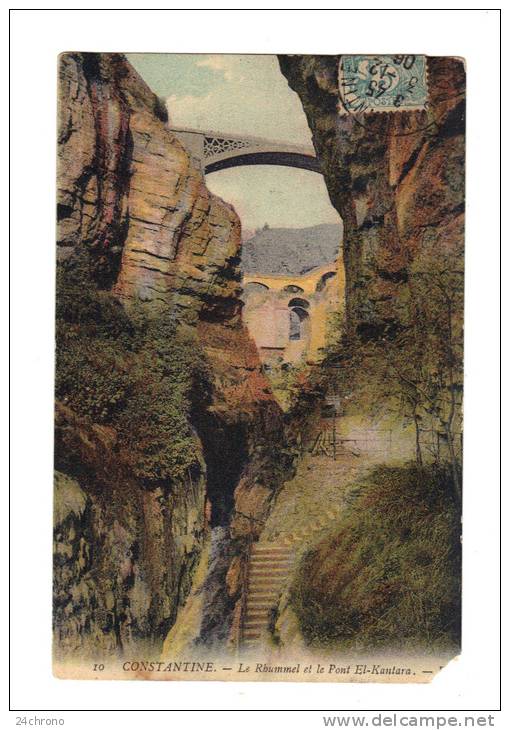 Algerie Constantine, Le Rhummel et le Pont El Kantara (13-83)