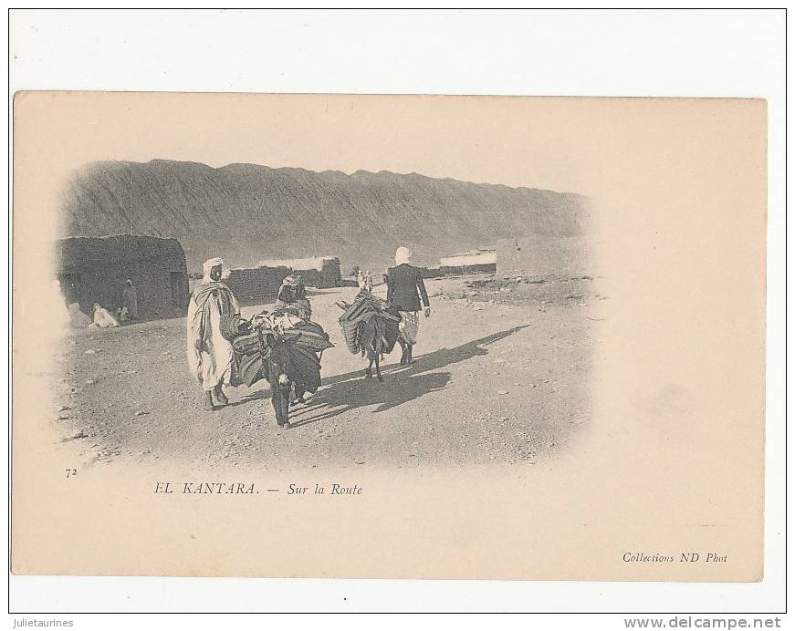 EL KANTARA SUR LA ROUTE CPA ALGERIE BON ETAT
