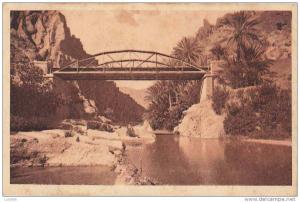 CPA * * EL-KANTARA * * Passerelle sur l'Oued