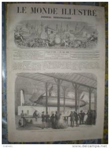 LE MONDE ILLUSTRE 24/06/1865 TOULON MEXIQUE GUAYMAS EMPEREUR BISKARA EL KANTARA  EPSON ASSINIE ABILLY VELASQUEZ