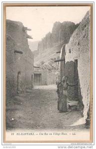 EL KANTARA - UNE RUE AU VILLAGE BLANC