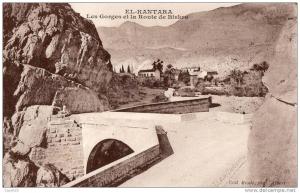 ALGERIE - EL KANTARA - Les Gorges et la Route de Biskra