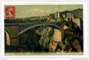 CPA /  ALGERIE  /  CONSTANTINE  / LE PONT     EL  KANTARA SUR LE RBUMMEL