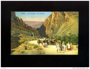CPSM ALGERIE LES GORGES D EL KANTARA  8155  TRES ANIMEE