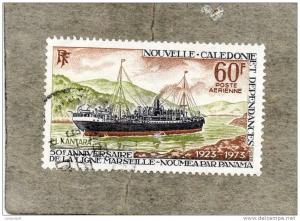 NOUVELLE-CALEDONIE  Paquebot  El Kantara   50 ans de la ligne  Marseille-Nouméa  par Panama - Bataeu - Transport -