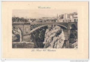 Constantine le pont El Kantara neuve excellent état  cadre relief