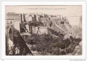 Algérie  CONSTANTINE   Le pont El Kantara et la passerelle Sidi M'cid      éditions Idéale n°157