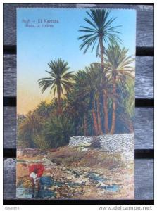 CPA ALGERIE (L92) EL KANTARA (2 vues) Dans la rivière n°8048