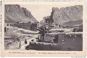 Algérie El Kantara - Près de Batna, le village rouge et la porte du désert