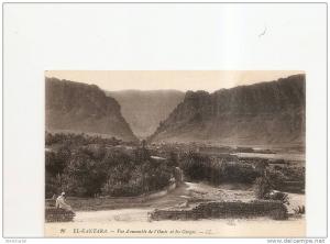 el kantara vue d'ensemble de l'oasis et les gorges