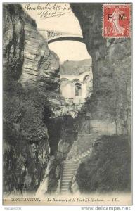 ALGERIE  CONSTANTINE  le rhummel et  le pont el kantara 2 scans