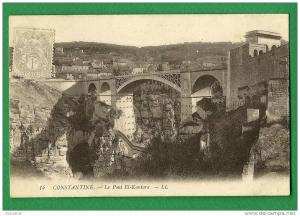 cpa   ALGERIE    CONSTANTINE   Le pont  El Kantara   ........  RAM1