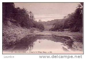El Kantara l'oued et le village