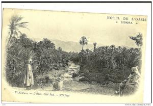 EL Kantara - L'Oasis, coté sud - Ed ND phot n°  42  (Pub de l´HOTEL de l´OASIS à Biskra)