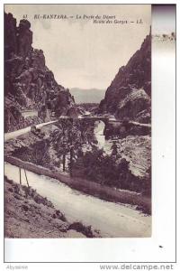ALGERIE - EL KANTARA - route des gorges - nr 41 LL l&vy & neurdein à paris - d4 822