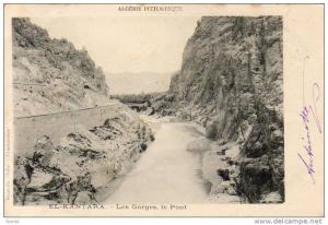 ALGERIE  EL-KANTARA  Les Gorges, le Pont  ...... ( Ref FA968 )