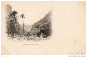 ALGERIE  EL-KANTARA  Les Gorges  ...... ( Ref FA966 )