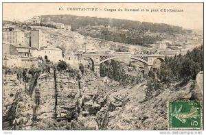 ALGERIE  CONSTANTINE  Gorges du Rhummel et le pOnt d'El-Kantara  ..... ( Ref CH1804 )