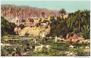 Scènes et types d'Afrique du Nord - Village dans les gorges d'El Kantara