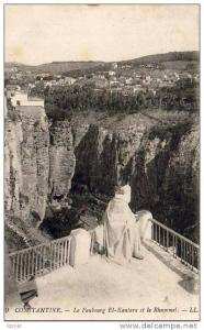 ALGERIE  CONSTANTINE  Le Faubourg El Kantara et le Rhummel