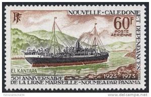 Nouvelle Calédonie 1973 New Caledonia Y&T PA 141 ** MNH Paquebot El Kantara, 50ème. annversaire de la ligne Marseille-No