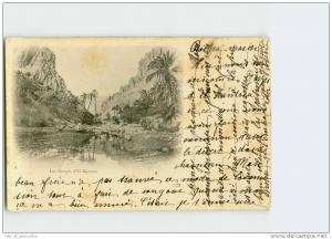 536 ) les gorges d'El-Kantara  . 2 Scans. Année 1905