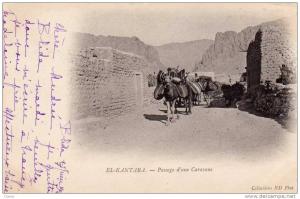 EL KANTARA   -  Passage d' une Caravane