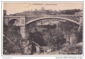 (Algérie) Constantine 033, Collection Idéale PS 31, Le Pont El Kantara, d'un carnet