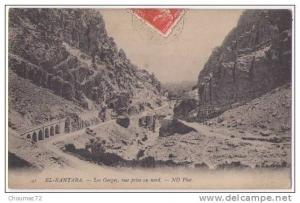 (Algérie) 106, El Kantara, ND Phot 41, Les Gorges, vue prise au nord