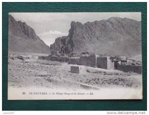 Algérie Algerije El-Kantara Le Village Rouge et les Gorges