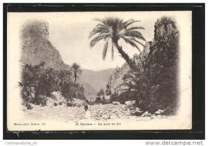 CPA El Kantara, Le pont en fer