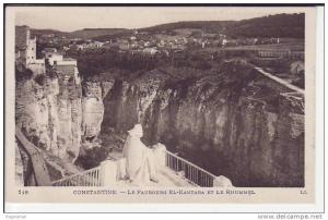 Constantine, Le Faubourg El Kantara et le Rhummel ca. 1925