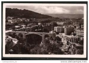 CPA Constantine, Vue generale sur la Gare, Pont El-Kantara