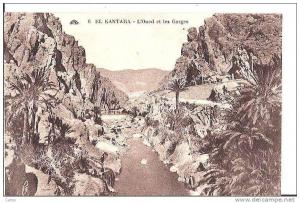 EL-KANTARA. - L'Oued et les Gorges.