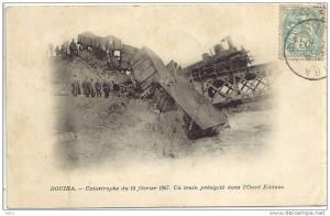 ALGERIE -  Bouira  Catastrophe du 18/02/1907 - Un train .....
